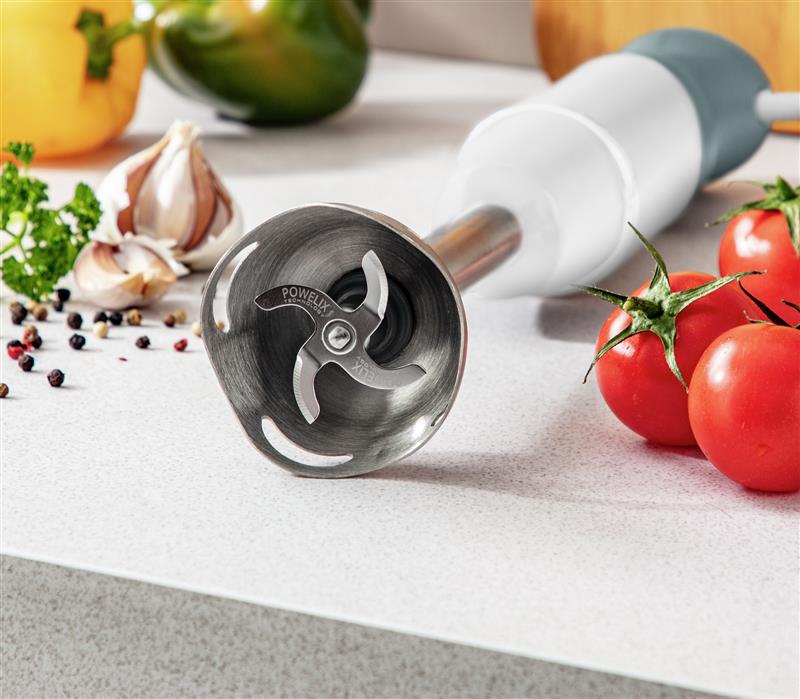 Moulinex Optichef Hand Blender, 1000 Watts, 12 Functions, 500 ML Chopper, White - DD6551EG Moulinex Optichef Hand Blender, 1000 Watts, 12 Functions, 500 ML Chopper, White - DD6551EG